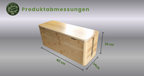 Skanoor XL Kabelbox aus Bambus – 40×14×16 cm