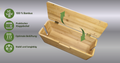 Skanoor XL Kabelbox aus Bambus – 40×14×16 cm