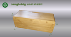 Skanoor XL Kabelbox aus Bambus – 40×14×16 cm